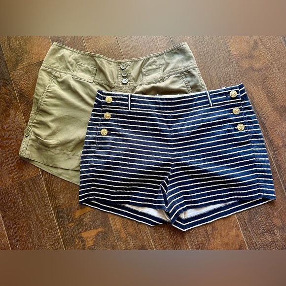 Shorts Bundle Size 6 J Crew Stretch Striped, The Limited Drew Fit Modal Shorts - Picture 1 of 12